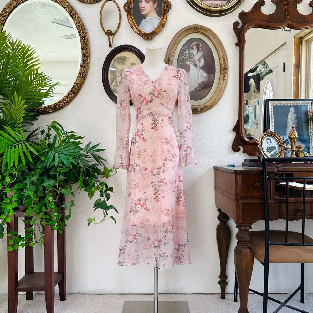 Floral Pink Dress - Picture 2 of 6